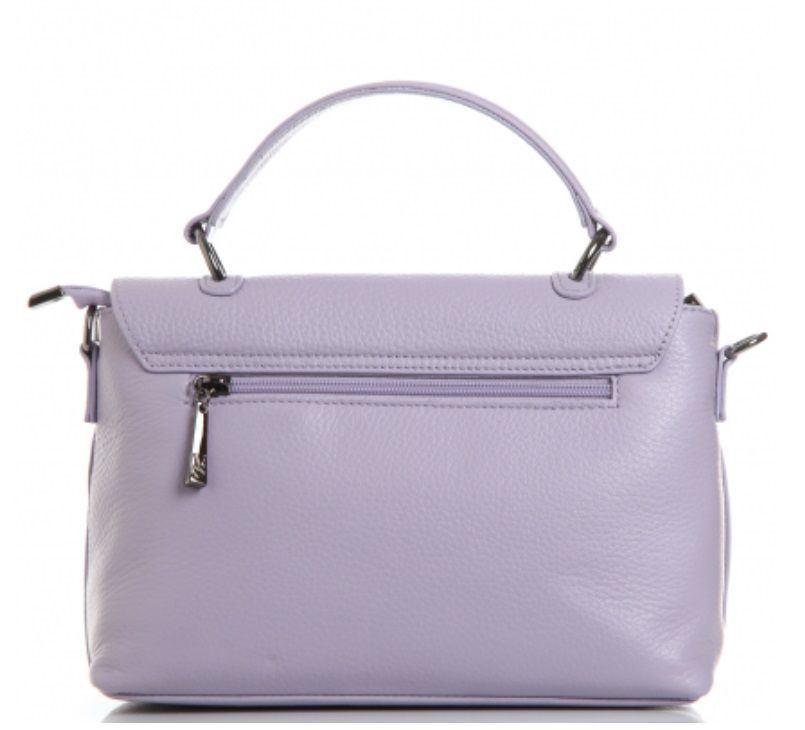 616К Сумка женская натуральная кожа (lavander) (Сиреневый/натуральная кожа)