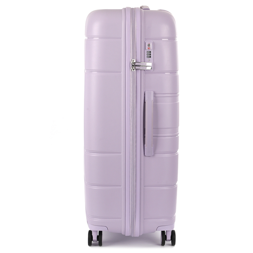 EN9520-24-10 Чемодан 4-х колесный 100% полипропилен FABRETTI (Сиреневый/45*66*26/полипропилен/M/FABRETTI)
