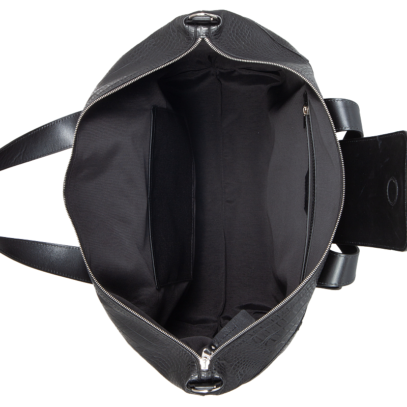 8024 black crocco Дорожная сумка Conti UOMO (черный/45*30*25/натуральная кожа/Conti Uomo)