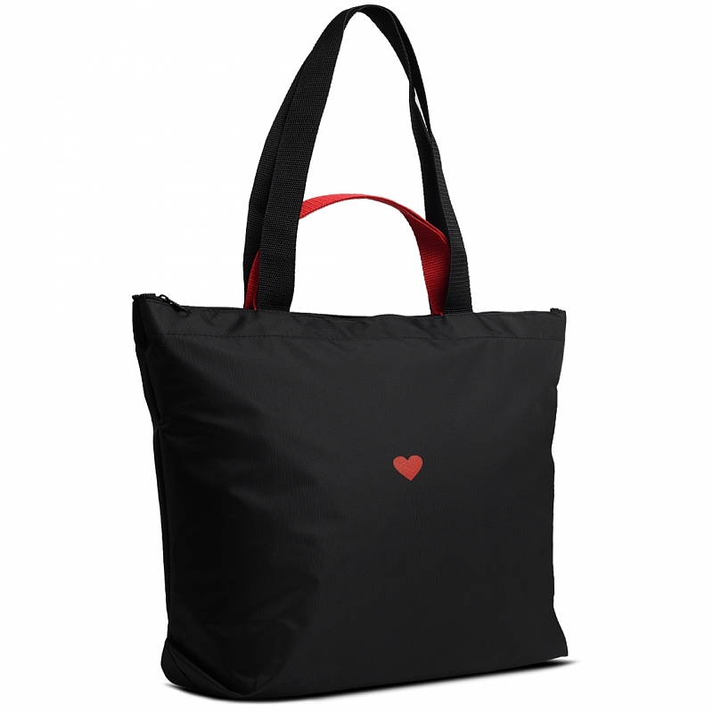 1-178 Сумка молодёжная (Любовь/черный) (черный/36*41*12/текстиль/ANTAN)