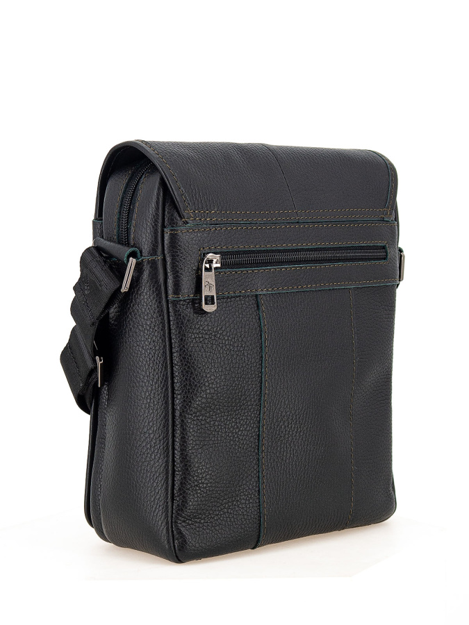 102-82065-1 Сумка мужская кожа (Пеллекон) (черный/23*29*11/натуральная кожа/PELLECON)