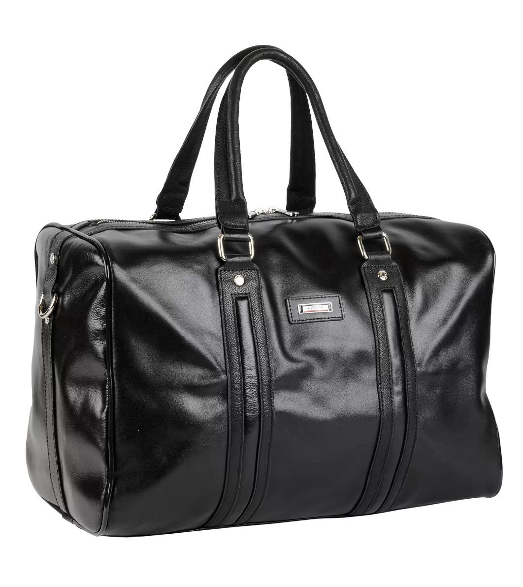 8550 чёрная Сумка дорожная KARYA (Черный/40*35*20/натуральная кожа/KARYA)