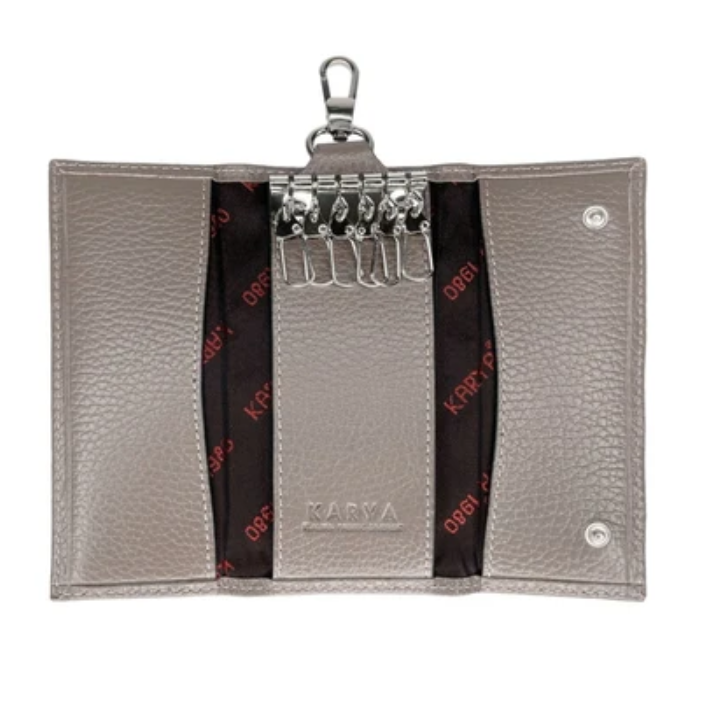 402-51 Ключница натуральная кожа KARYA (Бежевый/14*6*2/натуральная кожа)