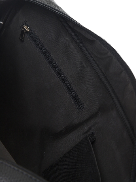 3435 Сумка мужская чёрная (Черный/искусственная кожа)