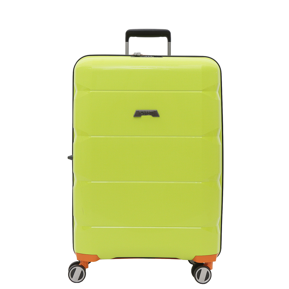 EN6520-24-116 FABRETTI Чемодан 4-х колесный 100% полипропилен (зелёный/45*66*26/полипропилен/M/FABRETTI)