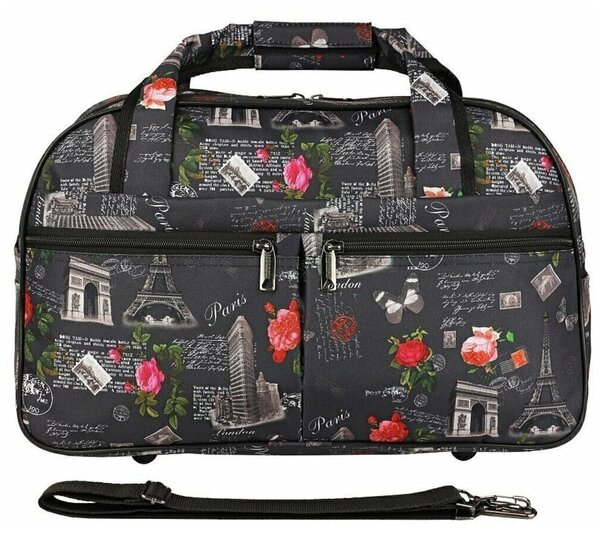 М-506 Саквояж дизайн париж (Фиолетовый/55*36*24/полиэстер/NTL Continent)