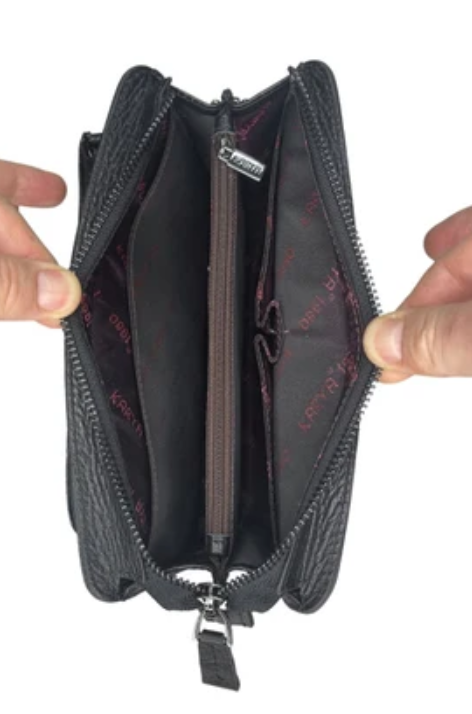 0888-45 Сумка-клатч мужская KARYA (Черный/23*14*8/натуральная кожа)