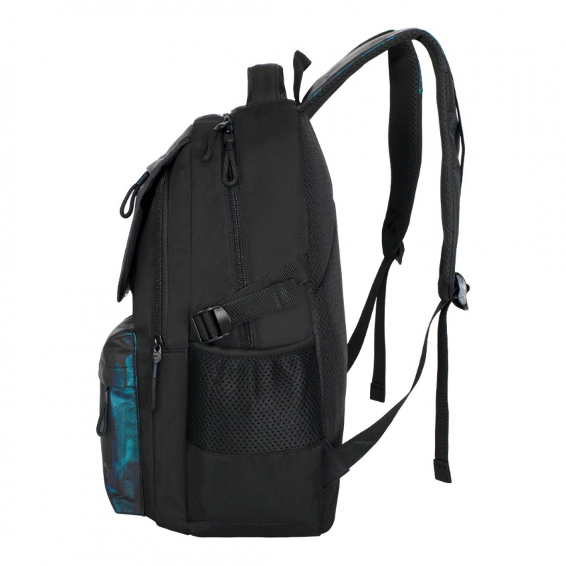 0134 черно-синий Молодежный рюкзак MERLIN  (Черный/синий/23*33*12/полиэстер/MERLIN)