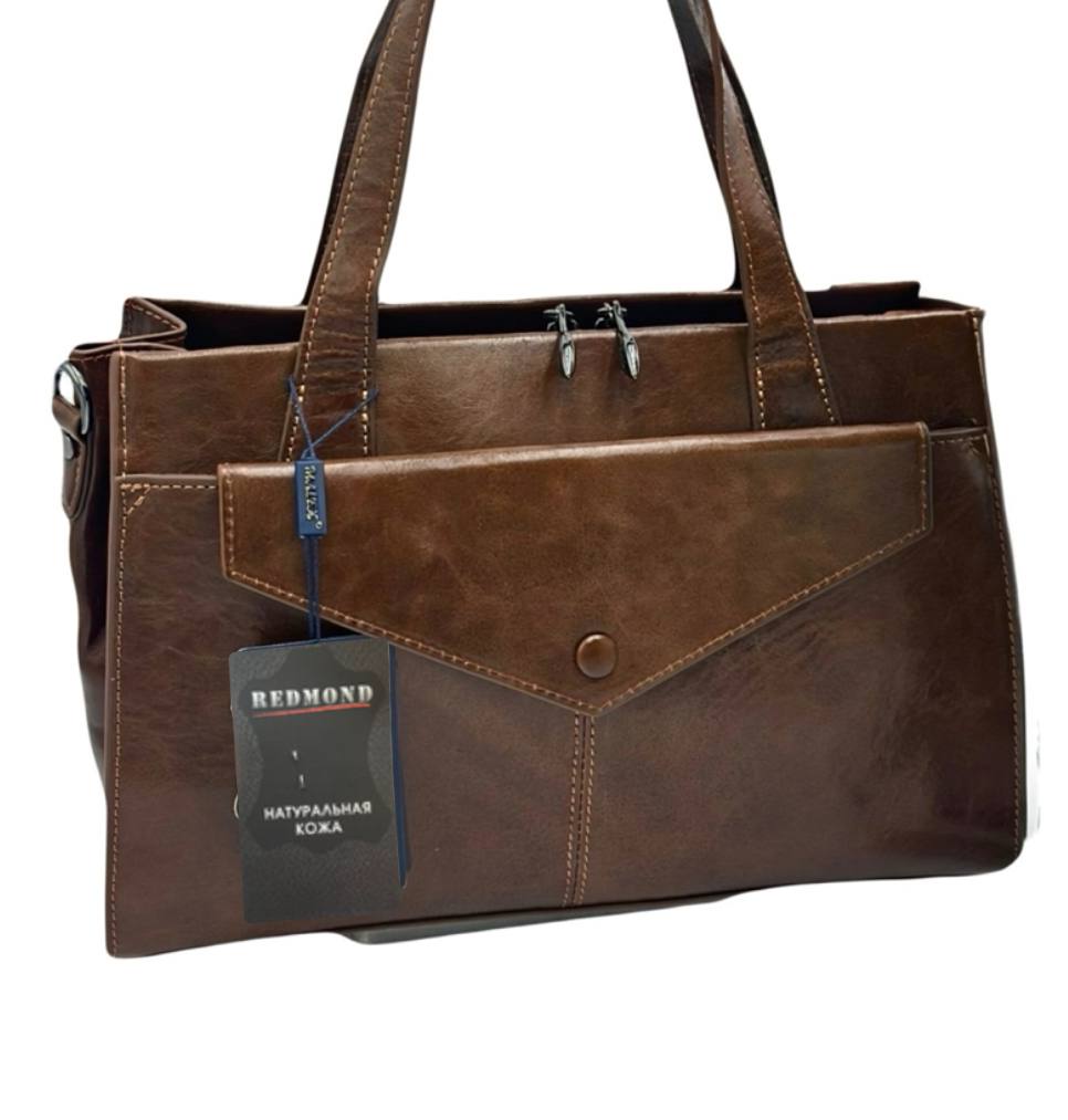 1015К Сумка женская натуральная кожа (cappuchino) (капучино/31*21*11/натуральная кожа/Redmond)