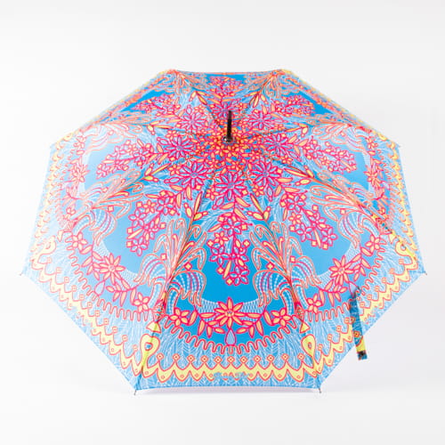 RV-41627 Зонт женский, трость, полуавтомат (эпонж/Russian Look)