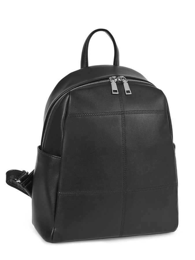 111-106 чёрный Рюкзак женский (Черный/29*30*13,5/Экокожа/Hogerland)