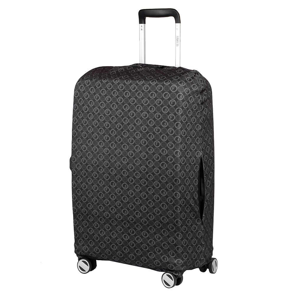 W1031-M (FABRETTI) Чехол для чемодана 92%полиэстер 8%спандекс (черный/M/полиэстер/спандекс/FABRETTI)