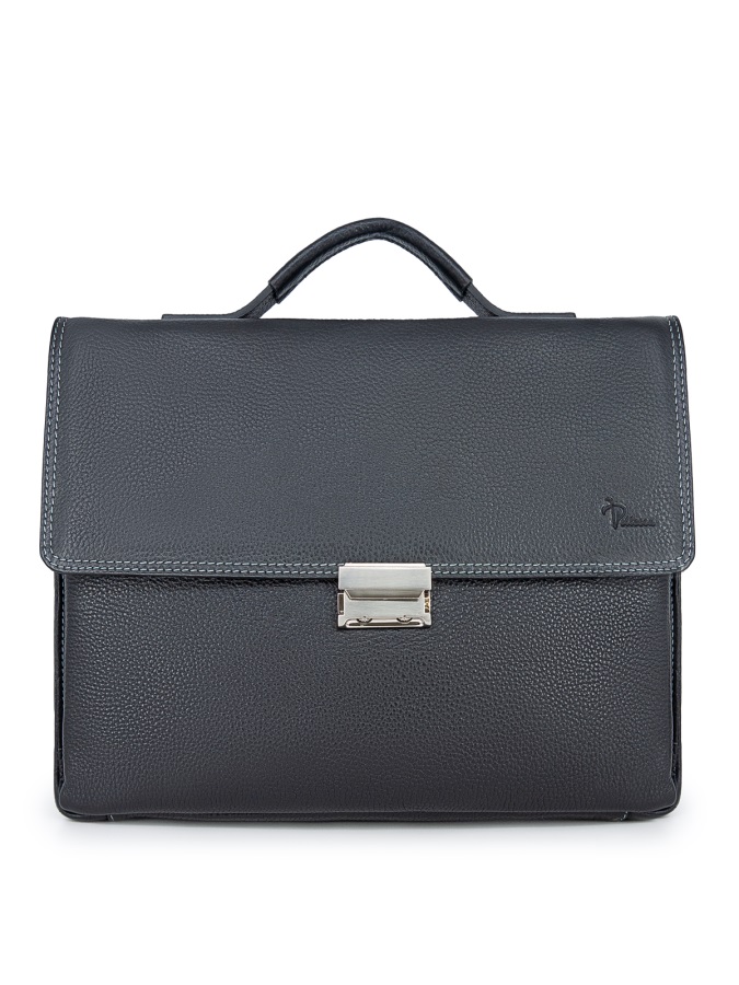 102-289-1 Портфель мужской кожа (Пеллекон) (черный/36,5*27*6/натуральная кожа/PELLECON)