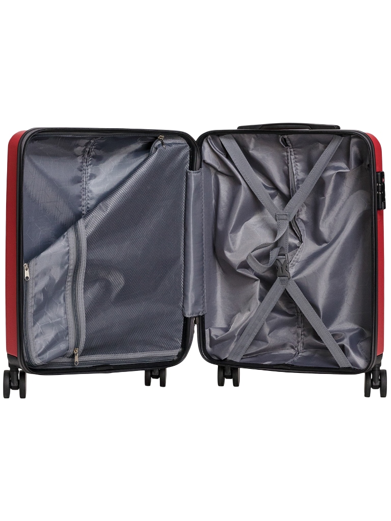 AB222120RD Чемодан REDMOND АБС-пластик (Красный/38*54*22/АБС пластик/S/2,7 кг/34 литра/Redmond)