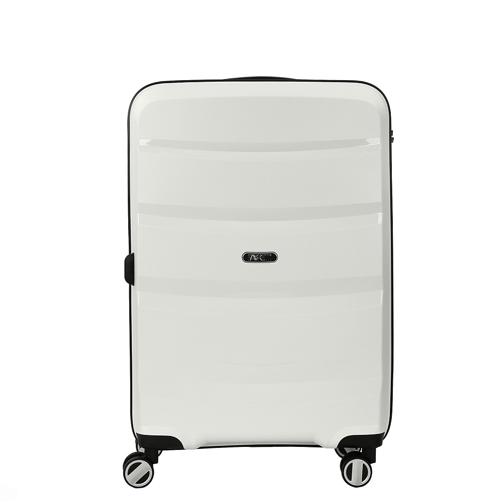 EN7520-024-1 FABRETTI Чемодан 4-х колесный 100% полипропилен FABRETTI (Белый/45*68*25/полипропилен/M)