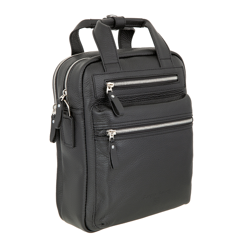 7045 (Napoli black) Планшет Sergio Belotti (черный/24*31*12/натуральная кожа/Sergio Belotti)