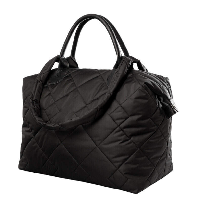 003-30303/1 Сумка спортивная дорожная черный+ромбы большие+ручки стропа (Dewspo) (черный/40*30*20/полиэстер/KATY NIKOLAEVA)