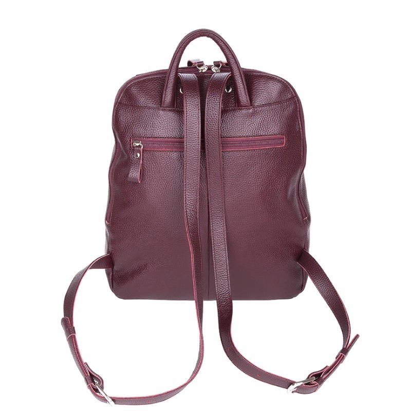 77437 Рюкзак СОФИ CHERRY кожа флотер бордо (Бордовый/29*34*13/натуральная кожа/Esse)