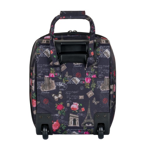 М-7314 Сумка на колесах дизайн париж (фиолетовый/38*29*22/полиэстер/NTL Continent)