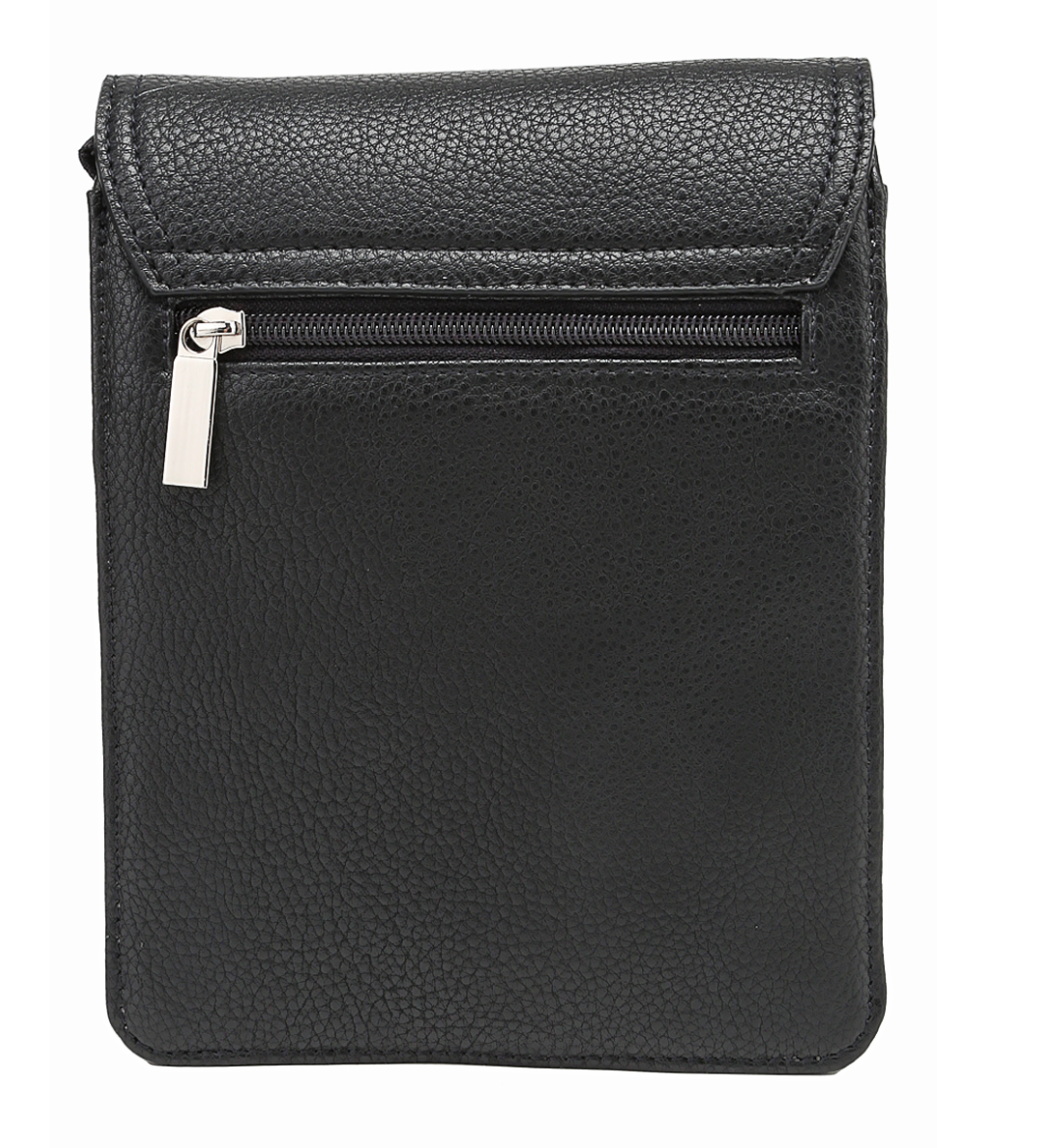 812-81354-1 Сумка мужская экокожа (Пеллекон) (черный/17,5*22*5/экокожа/PELLECON)