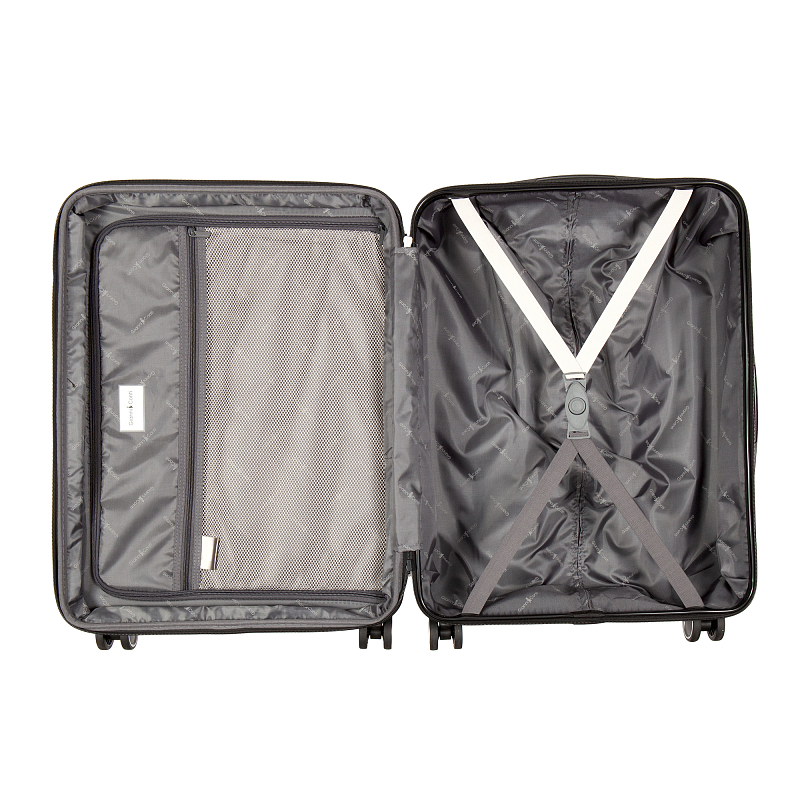 GC AT201-24 black Чемодан-тележка Gianni Coni (черный/47*66*26/АБС пластик/M/3,7 кг/Gianni Conti )