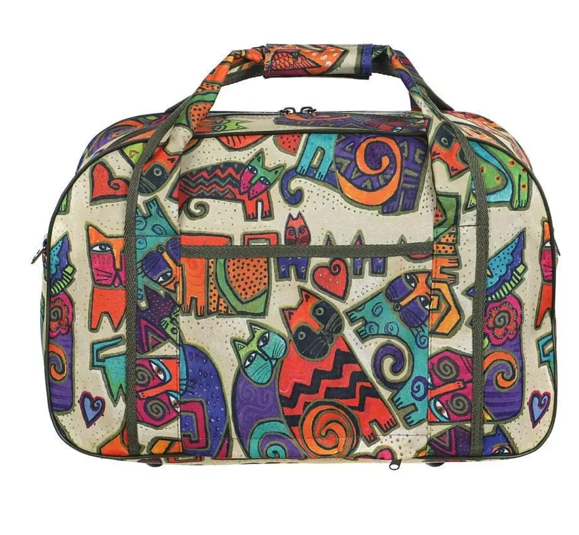 М-506 Саквояж кошки (бежевый) (бежевый/текстиль/NTL Continent)