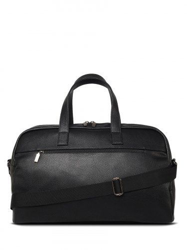 2-315 Сумка дорожная экокожа (черный) (черный/47*32*25/Экокожа/ANTAN)