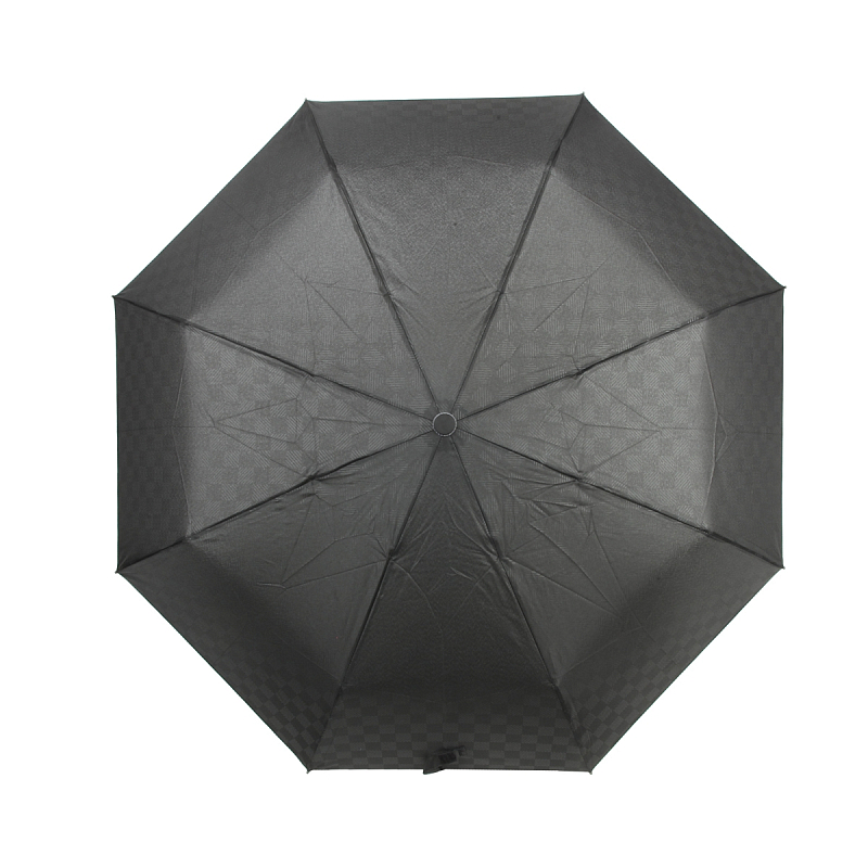 RT-33929 Зонт мужской, 3 сл.,полный автомат,пласт.крюк (черный/8-56/эпонж/Jonas Hanway)