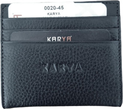 0020-45 Картхолдер натуральная кожа KARYA (Черный/10*9*1/натуральная кожа/KARYA)
