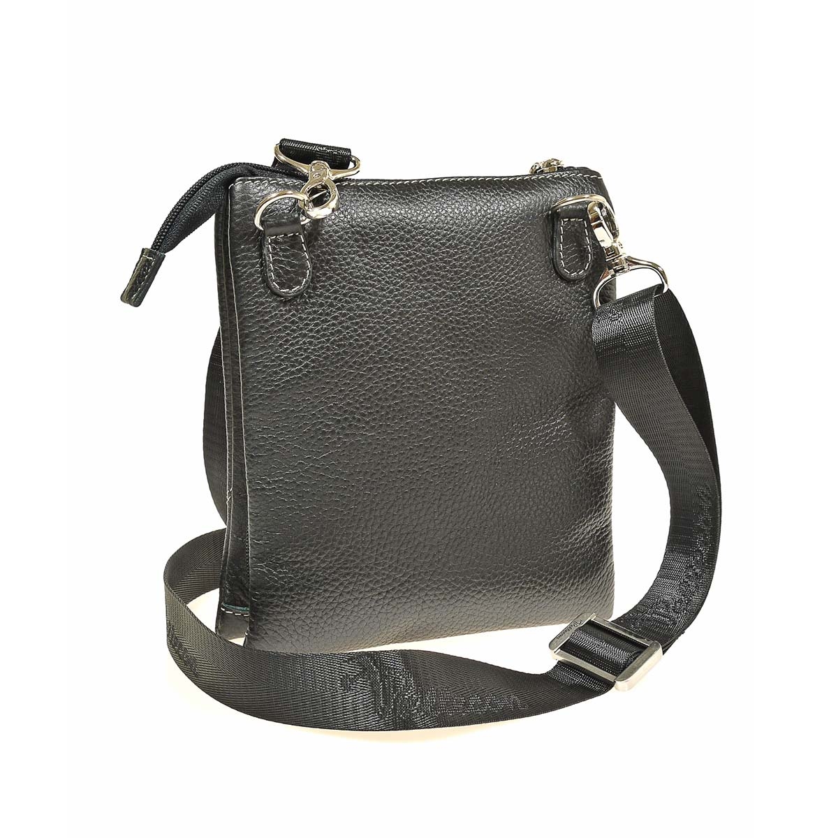 102-856-1 Сумка мужская кожа (Пеллекон) (черный/18*21*3,5/натуральная кожа/PELLECON)