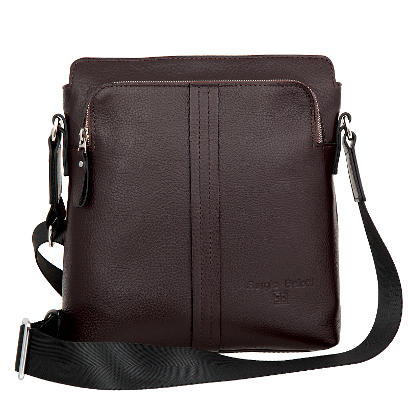 7057 (Napoli dark brown) Планшет Sergio Belotti (коричневый/25*27*6,5/натуральная кожа/Sergio Belotti)