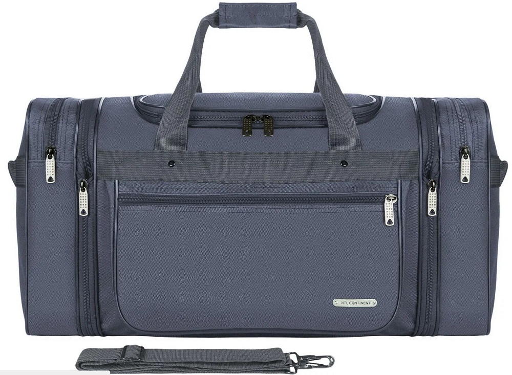 М-213р-1 Сумка спортивная 600 серый (серый/64*30*25/полиэстер/NTL Continent)