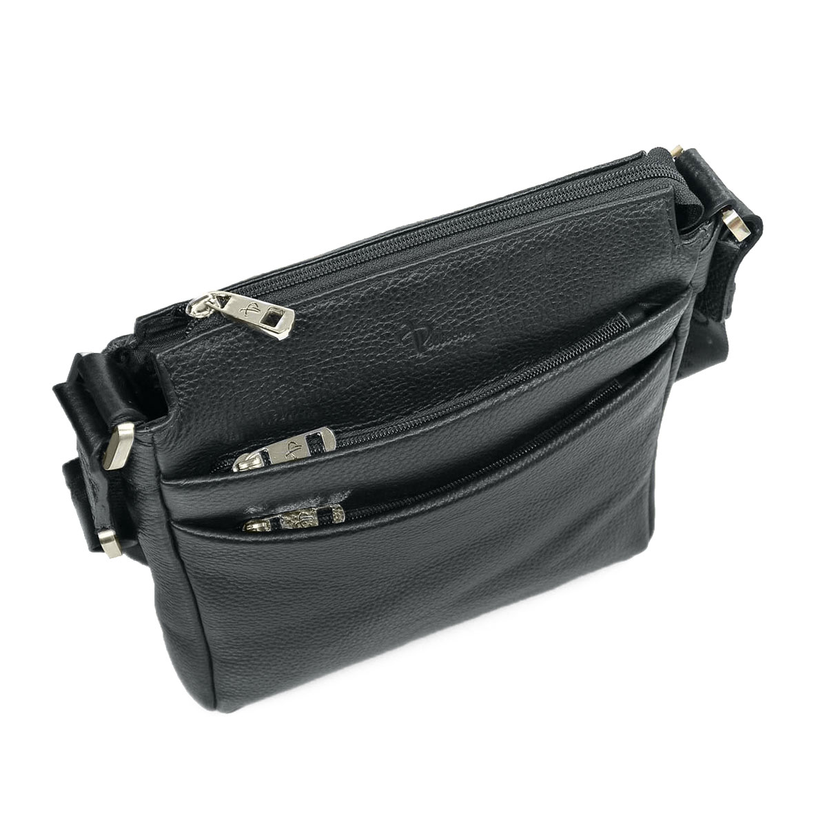 102-829-1 Сумка мужская кожа (Пеллекон) (черный/22,5*27*6/натуральная кожа/PELLECON)