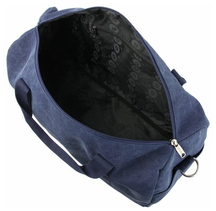 М-711 Сумка спортивная брезент синий (Синий/47*25*25/брезент/NTL Continent)