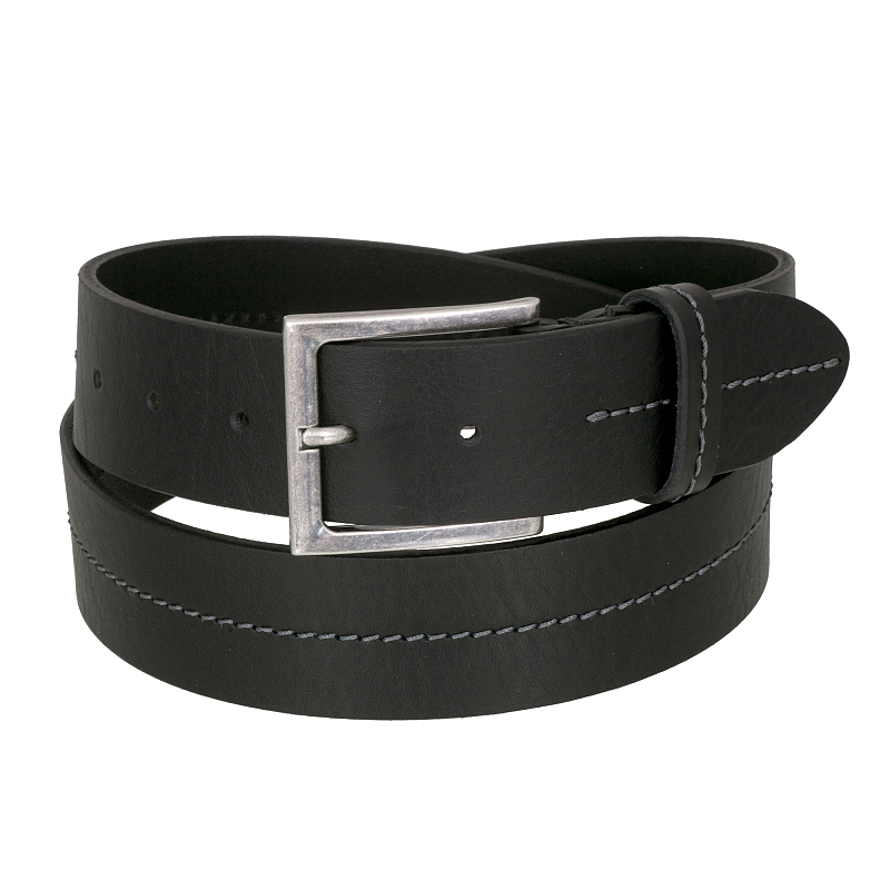 80640 Black Ремень Conti Uomo (длина 130) (Черный/130 см/натуральная кожа/Conti Uomo)