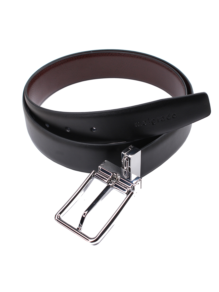 R120-2 black/dark brown 125 Ремень мужской (Malgrado) (черный/коричневый/125 см/натуральная кожа/Malgrado)