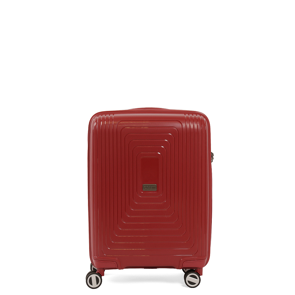 EN3520-20-4 Чемодан 4-х колесный 100% полипропилен FABRETTI  (Красный/39*54*25/полипропилен/S)