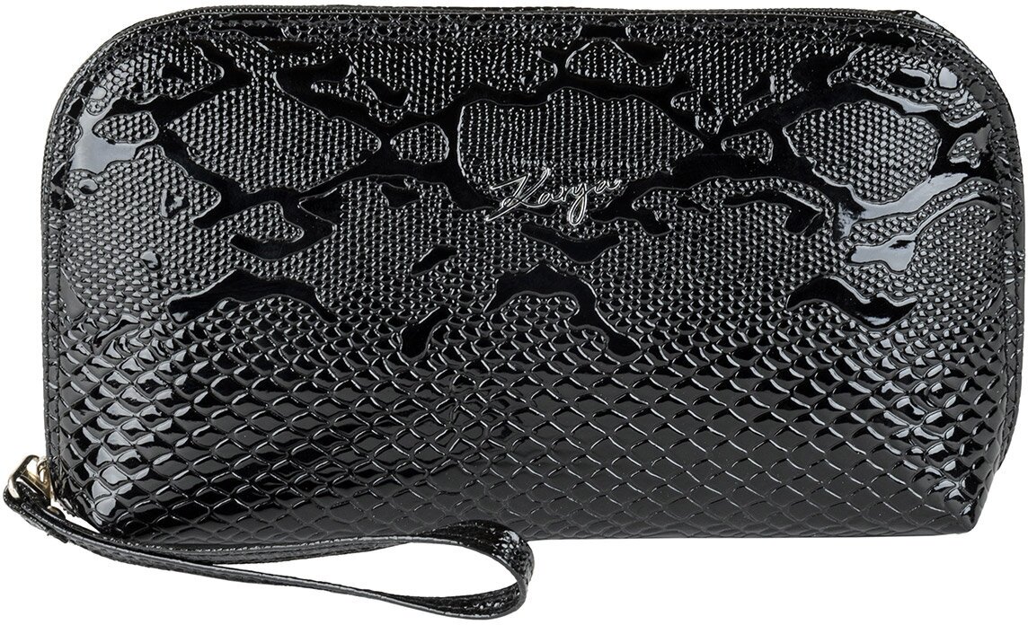 2029-013 Косметичка женская натуральная кожа KARYA (Черный/25*14*6/натуральная кожа)