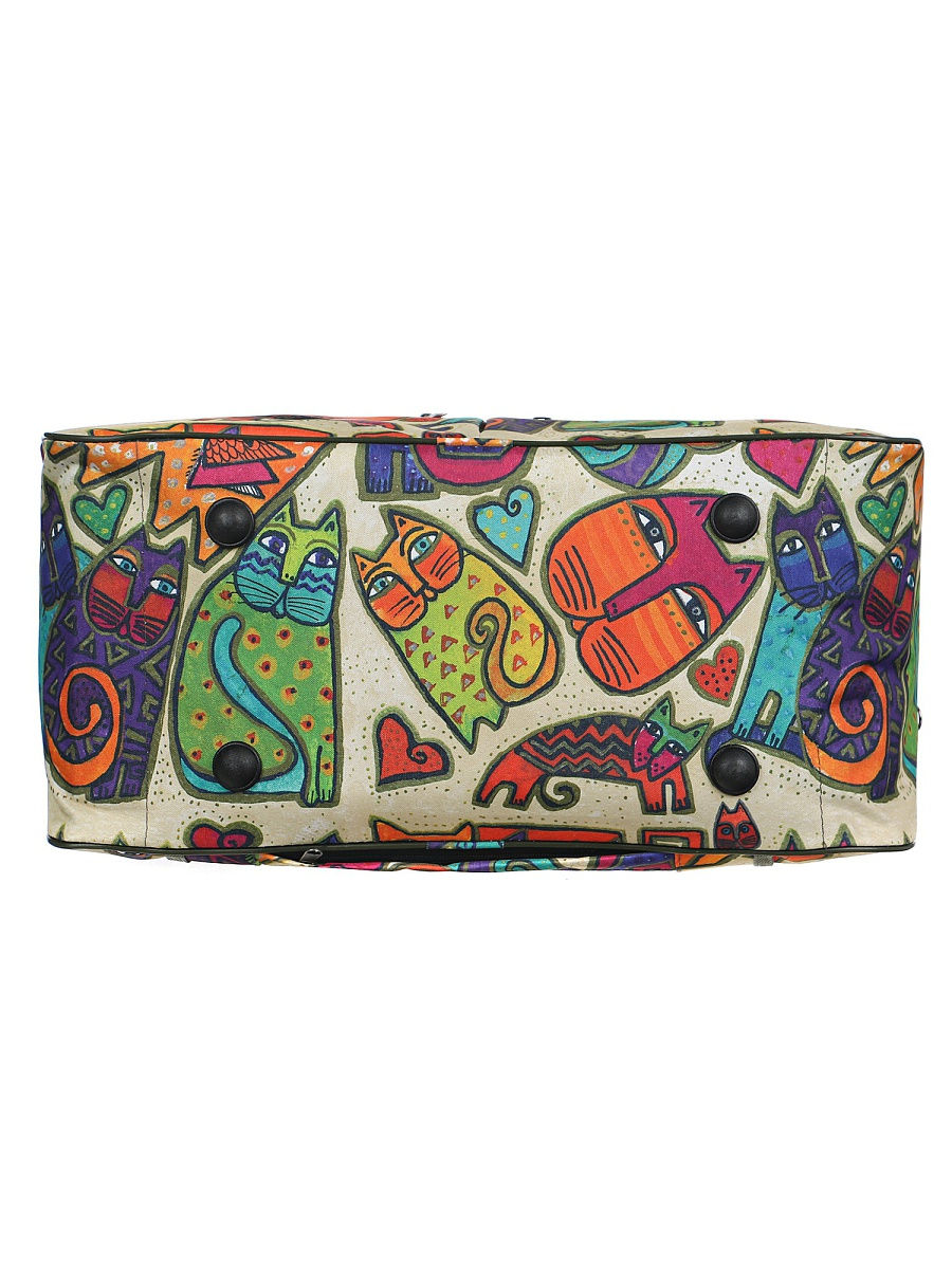 М-505 Саквояж дизайн кошки бежевый (бежевый/47*28*20/полиэстер/NTL Continent)