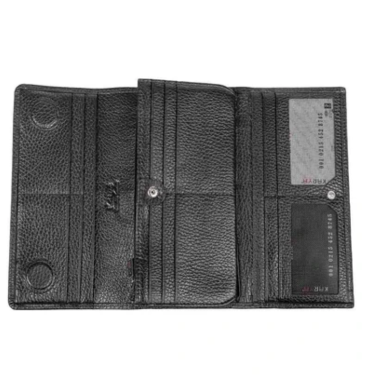 1146-45 Портмоне женское KARYA (Черный/19*10*3/натуральная кожа)