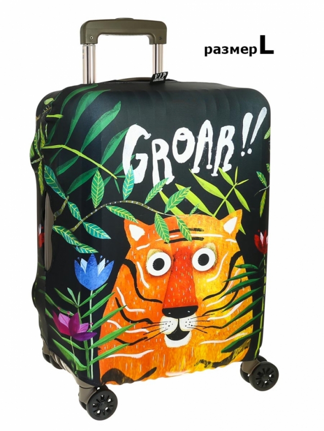 6002 чехол для чемодана (L) (Черный/бифлекс/L/VIP COLLECTION)