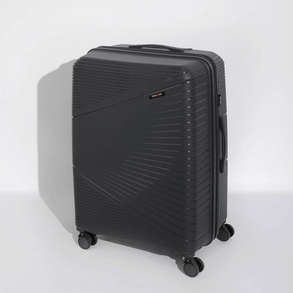 49M-008-428 Чемодан 4-х колесный (серый/49*77*33/полипропилен/L/4,8 кг/106 литров/Eberhart)