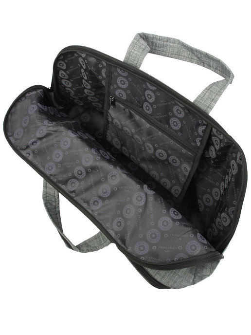 М-488 Сумка саквояж катионик серый (Серый/полиэстер/NTL Continent)