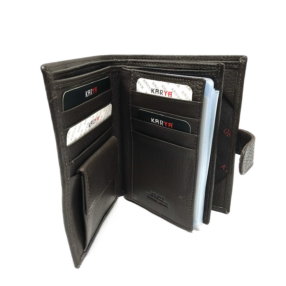 0913-1 Портмоне натуральная кожа KARYA (Черный/11*14*3/натуральная кожа/KARYA)
