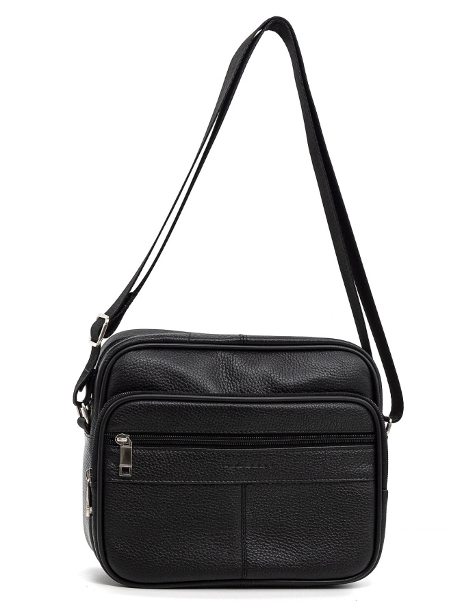 102-82124-1 Сумка мужская кожа (Пеллекон) (черный/25*20*6,5/натуральная кожа/PELLECON)