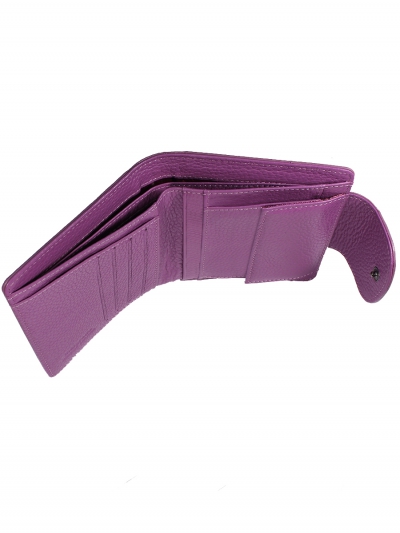 37001-2605 Plum Кошелёк Маленький Malgrado (фиолетовый/11,5*10*2/натуральная кожа/Malgrado)