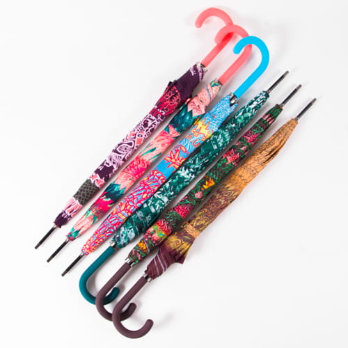 RV-41627 Зонт женский, трость, полуавтомат (эпонж/Russian Look)