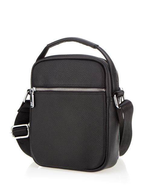 18 Сумка мужская натуральная кожа (Черный/25*20*7/натуральная кожа)