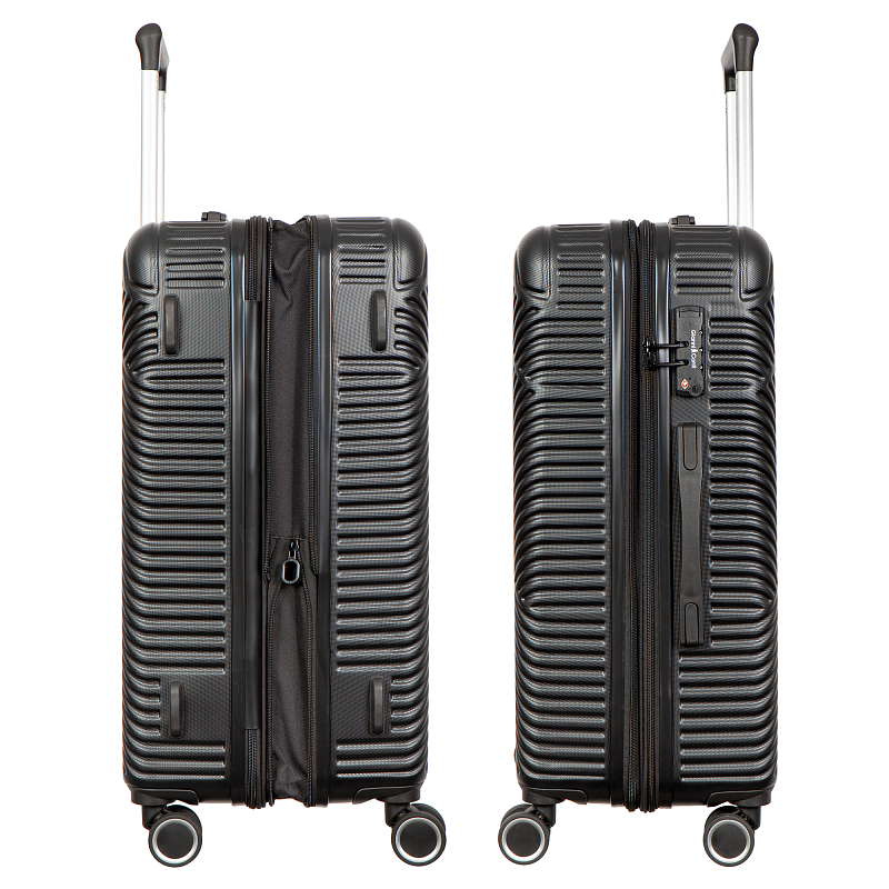 GC AT201-24 black Чемодан-тележка Gianni Coni (черный/47*66*26/АБС пластик/M/3,7 кг/Gianni Conti )