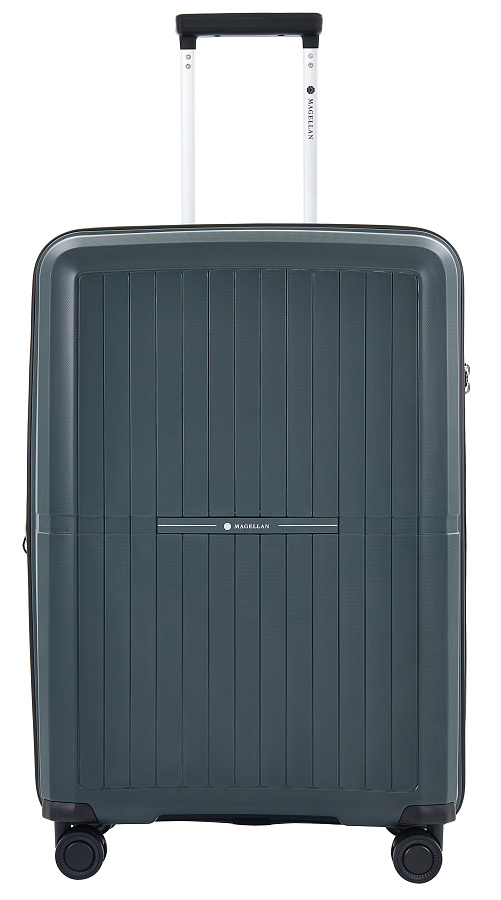 VOCIERMAG4GRYM Чемодан 4-х колесный (Серый/47*66*29/полипропилен/M/3,3 кг/Magellan)